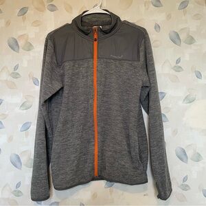 Youth Avalanche Gray Jacket with Orange Accents